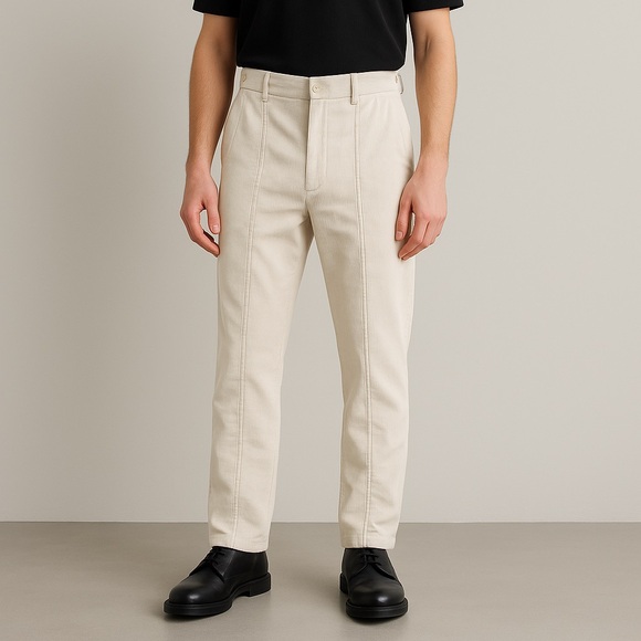 Comme des Garçons Homme White Corduroy Pant - Picture 1 of 14